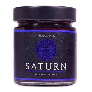 Fruchtaufstrich Saturn - Black Mix <br>230 g